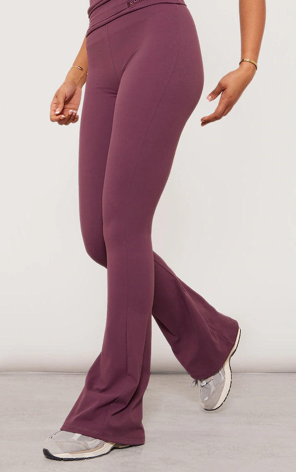 Tall Eggplant Core Collection Tab Contour Sculpt Foldover Pants