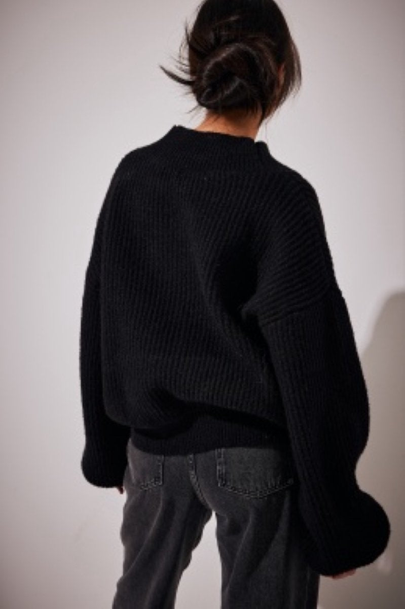 Heavy Rib Knitted Cardigan