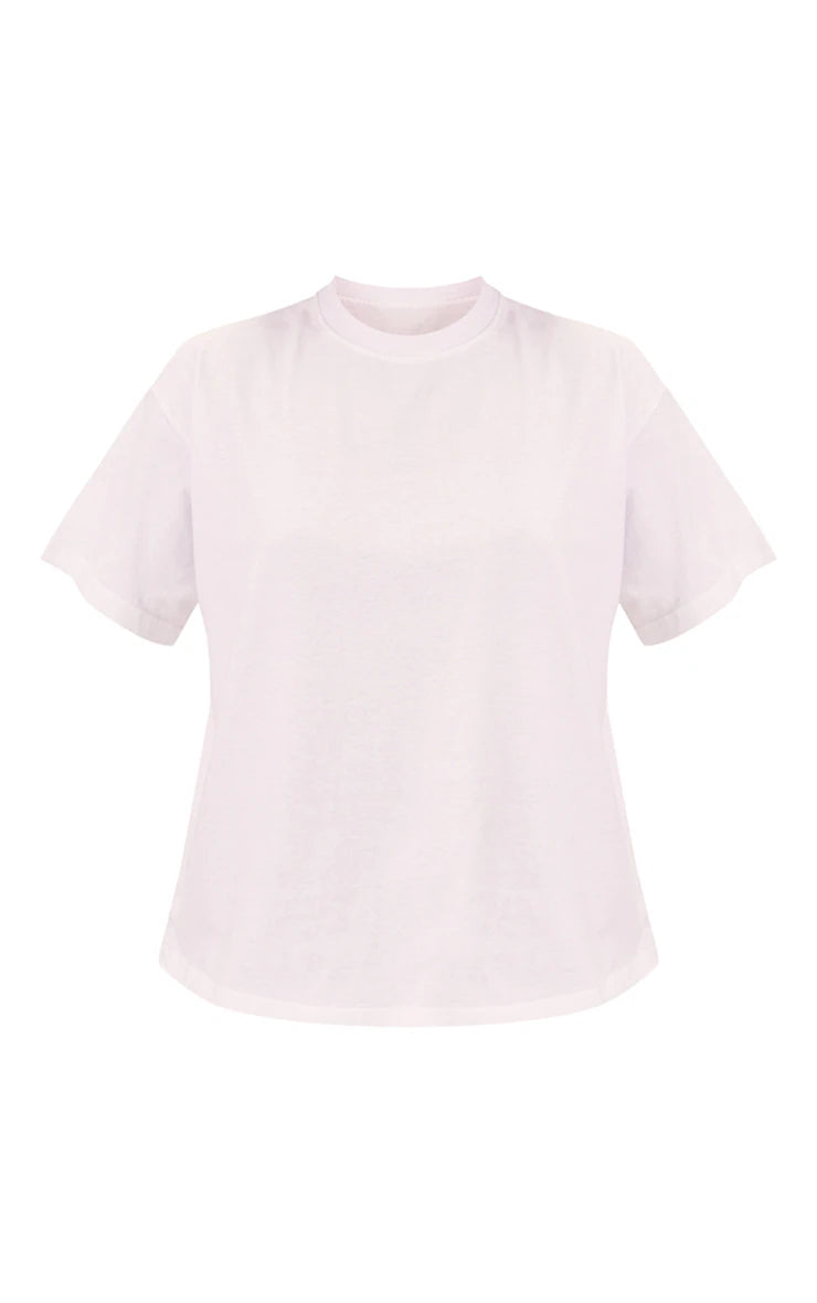 White Boxy Oversized T Shirt