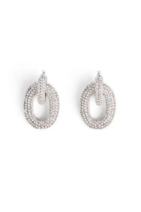 Rhinestone Ring Earring