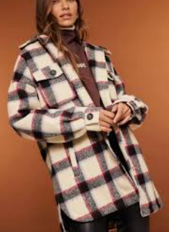 Loavies Red checkered coat