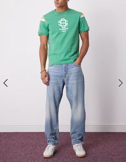 Weekday Ray relaxed fit tapered jeans in blue