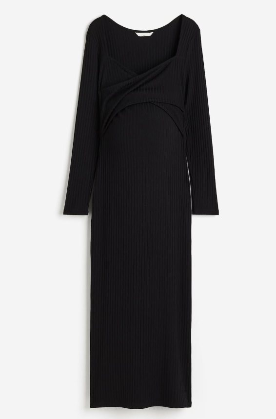 H&M - MAMA RIBBED NURSING DRESS