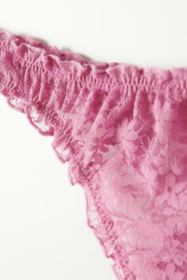 Eva lace string - Fuchsia Pink