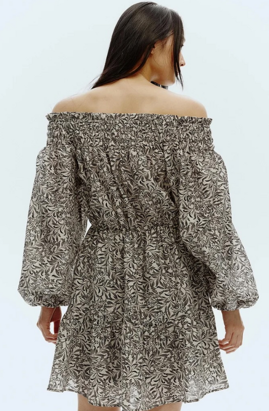 H&M - Floral Off-Shoulder Dress