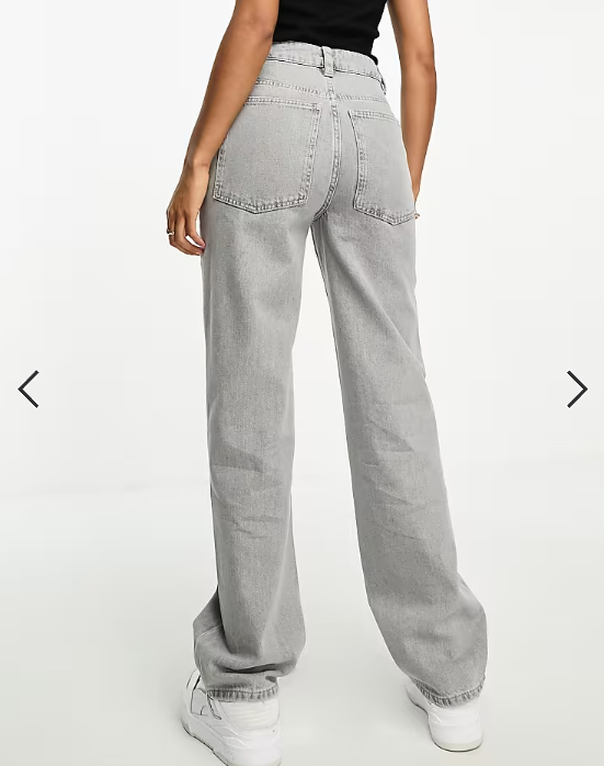 Weekend Collective baggy fit jeans in washed grey
