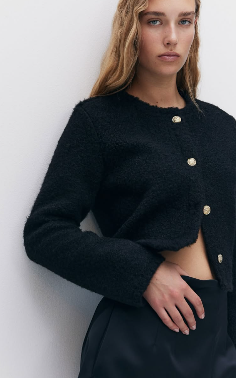 H&M - BOUCLE-WEAVE CARDIGAN