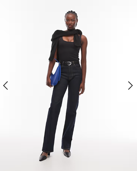 ASOS DESIGN Super Sculpt square neck bodysuit in black