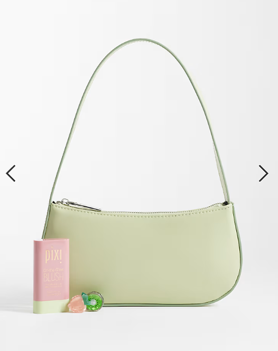 ASOS DESIGN shoulder bag in pistachio green