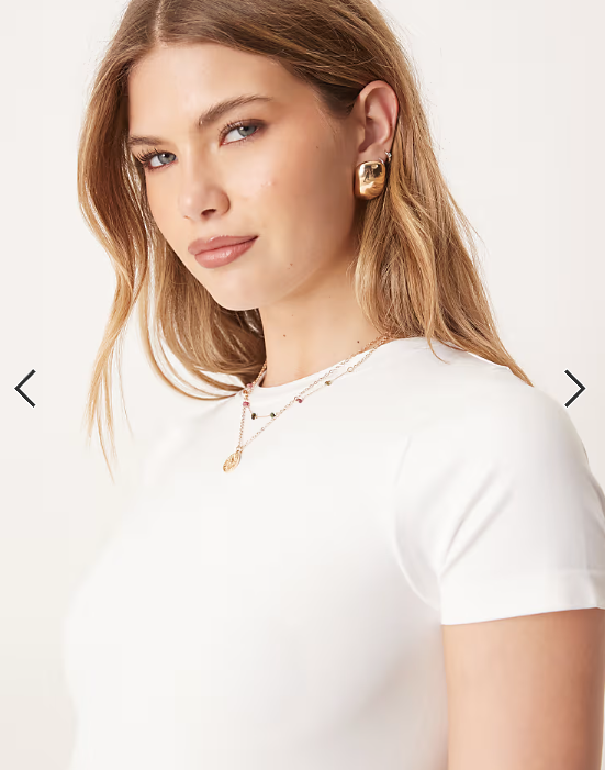 ASOS DESIGN seamless sculpting crew neck seamless t-shirt in white