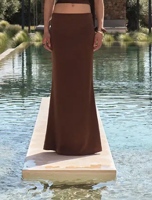 Plt - Satin Maxi Skirt