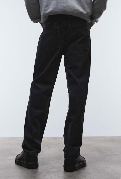 Asos - Straight Leg Jeans in Washed Black - Men