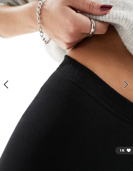 Pieces high waisted leggings in black