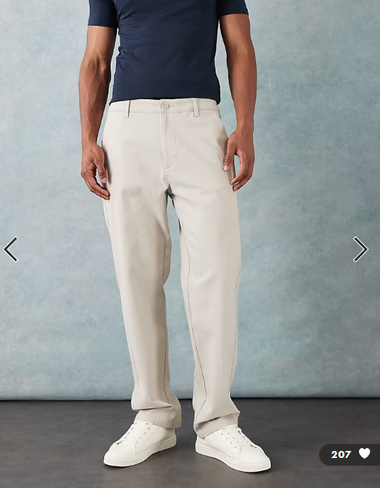 ASOS DESIGN straight chinos in stone