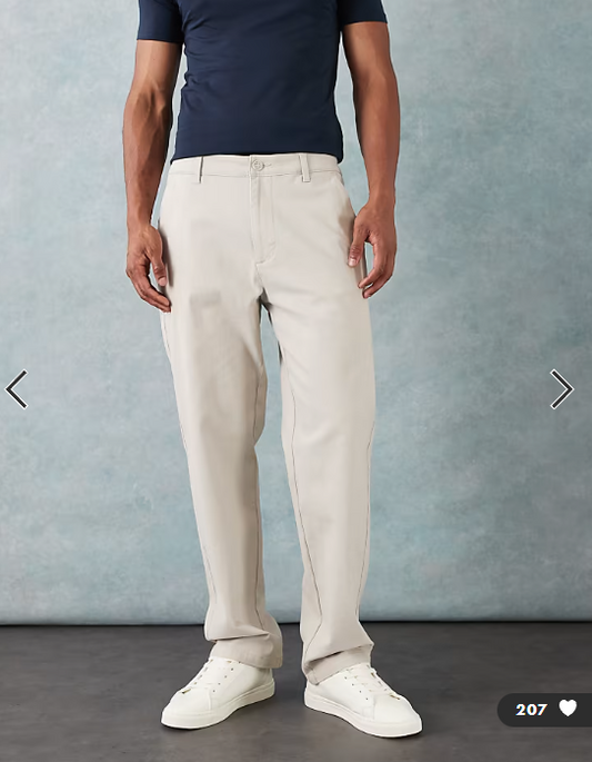 ASOS DESIGN straight chinos in stone