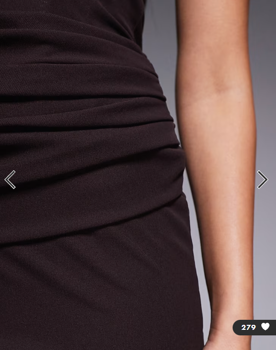 Forever New bandeau draped detail maxi dress in chocolate brown