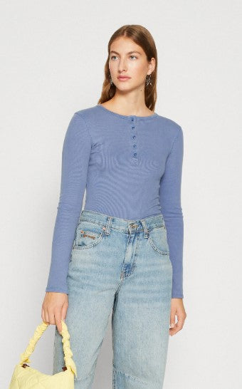 BDG Urban Outfitters ACID BUTTON UP - Long sleeved top - blue