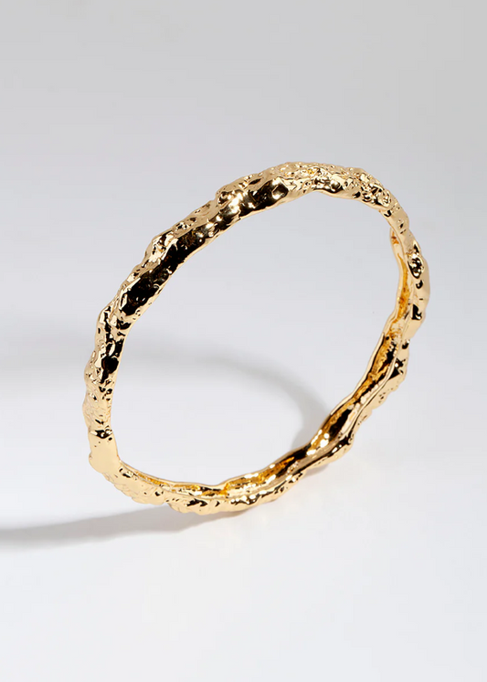 Gold Textured Bangle