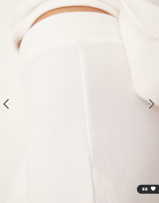 ASOS DESIGN Supersoft wide leg trouser in winter white - WHITE