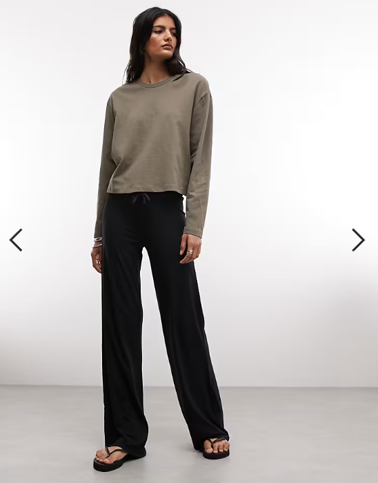 COLLUSION boxy long sleeve t-shirt in olive