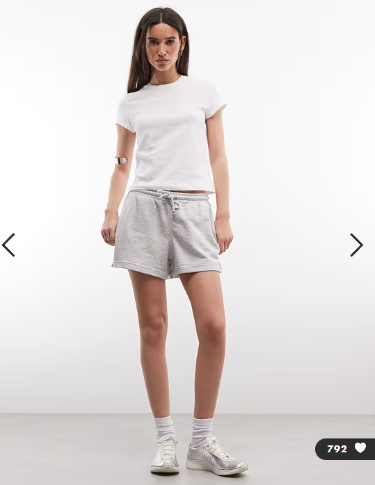 Weekday 90s baby tee in white