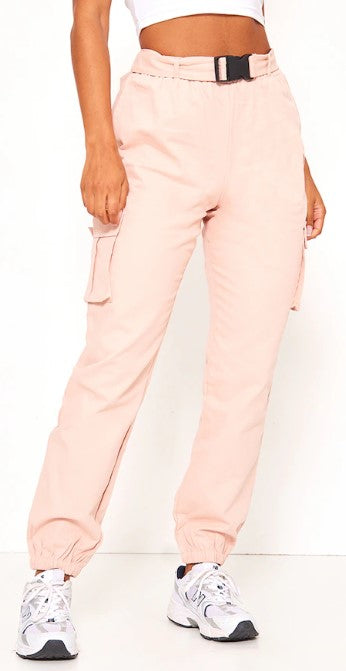 Nude Utility Belted Cargo Joggers