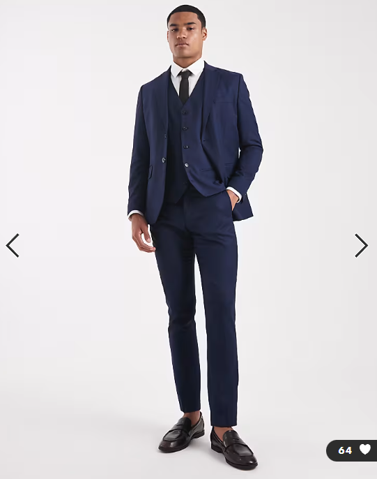 Jack & Jones super slim trousers in dark navy