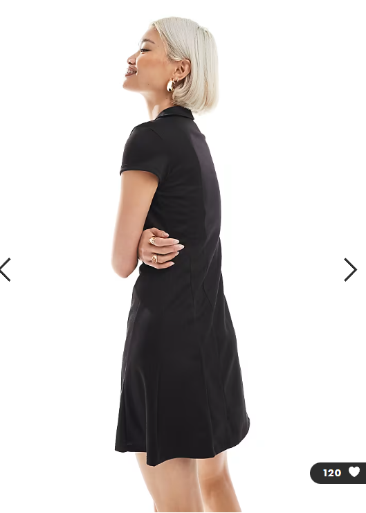 ASOS DESIGN cap sleeve mini dress in chocolate in scuba-style fabric