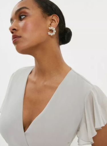 Tiered Hem Ruffle Maxi Dress
