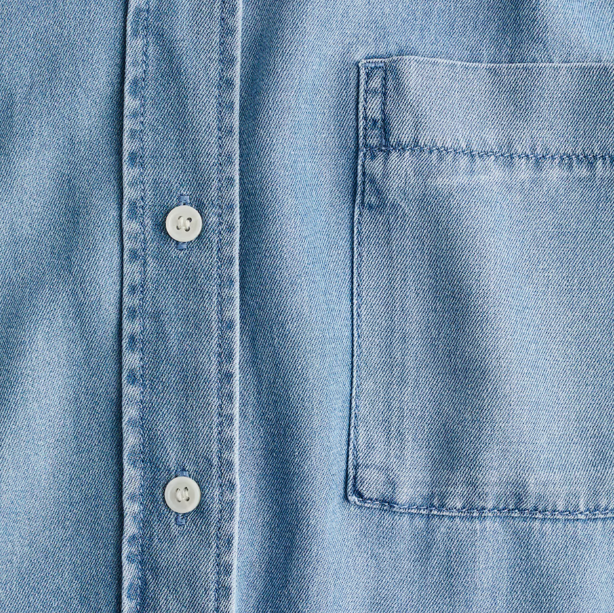 H&M - Denim Shirt Lyocell - Blue