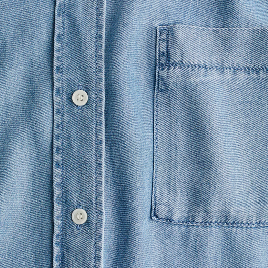 H&M - Denim Shirt Lyocell - Blue