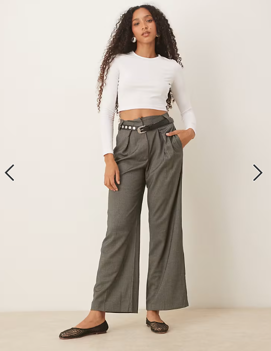 ASOS DESIGN fitted crop t-shirt with long sleeve in white