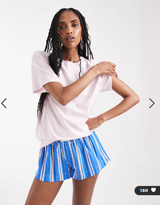 Weekday t-shirt in pink