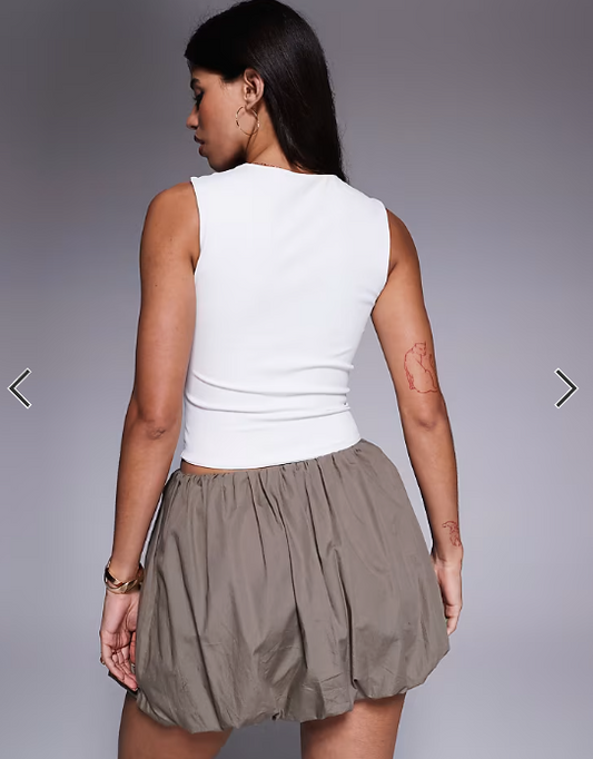 ASOS DESIGN Sculpting wide strap vest top in white