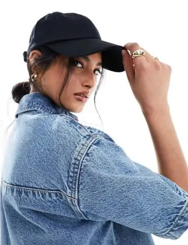 Asos - mid wash denim mini dress