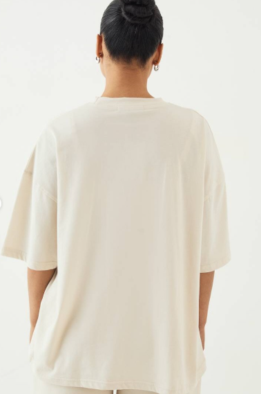DSGN Studio Script Embroidered Oversized T-Shirt
