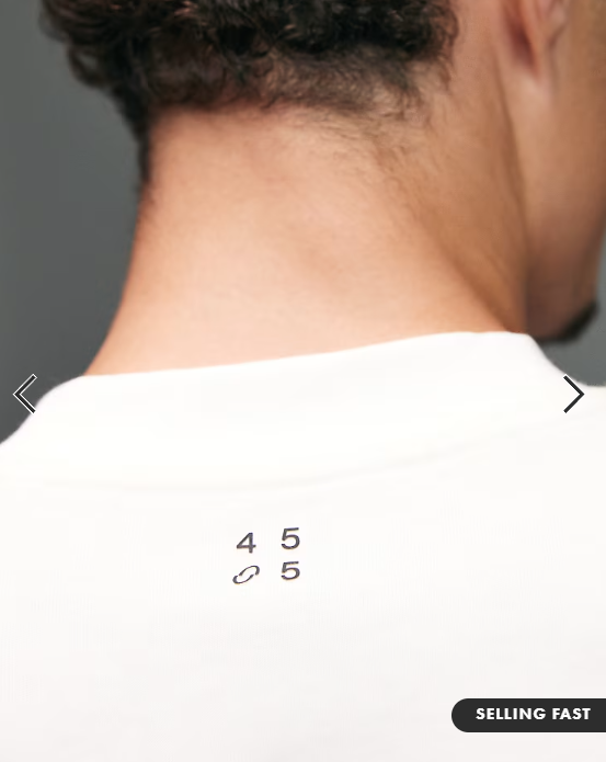 4505 Icon heavyweight cotton oversized t-shirt with quick dry finish in off white.