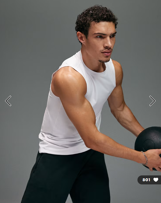 4505 Icon quick dry mesh training tank in white.