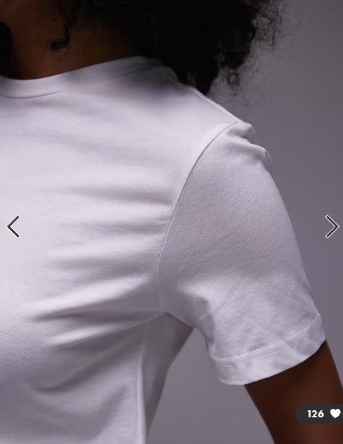 Mango round neck t-shirt in white