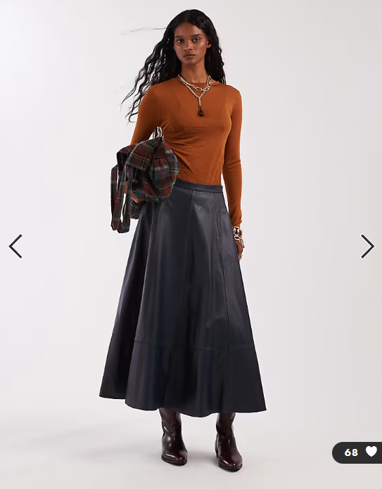 ASOS DESIGN sheer knitted soft touch ruched side top in rust - AUBURN