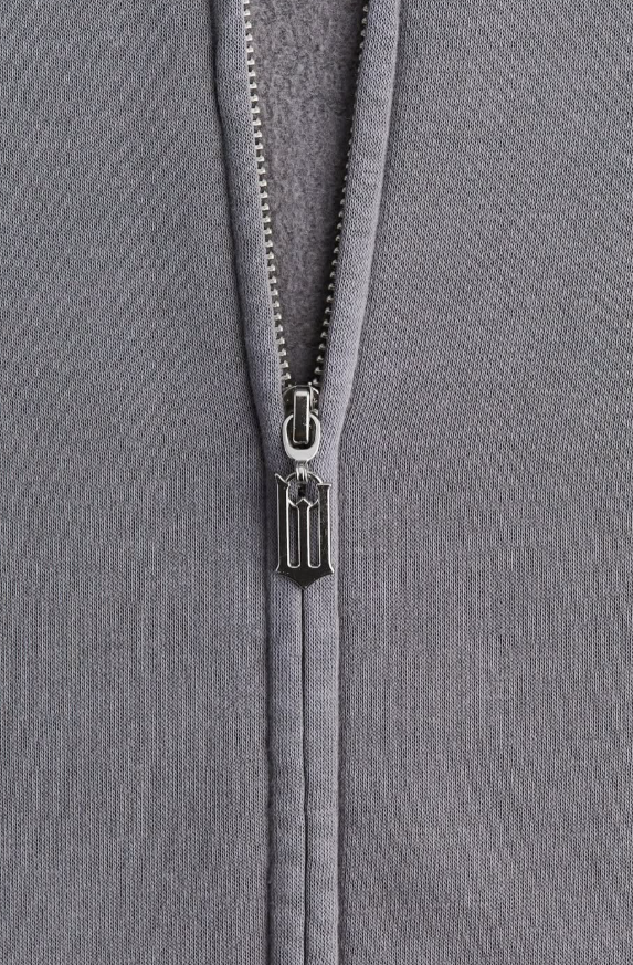 H&M-PRINTED ZIP-THROUGH HOODIE