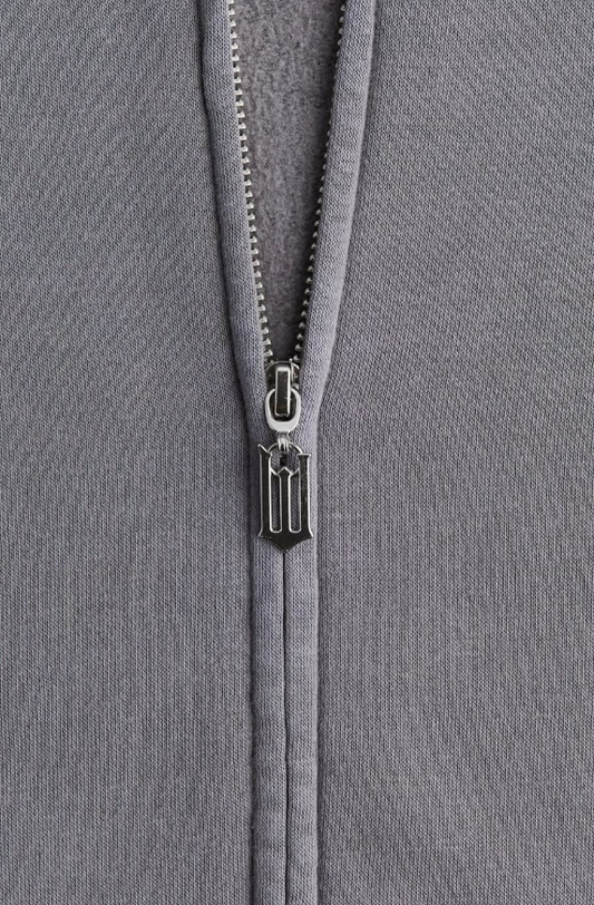 H&M-PRINTED ZIP-THROUGH HOODIE