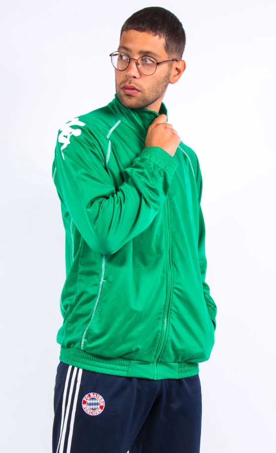 Y2K Green Kappa Tracksuit Top The Vintage Scene