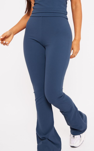 Petite Midnight Blue Contour Sculpt Foldover Pants