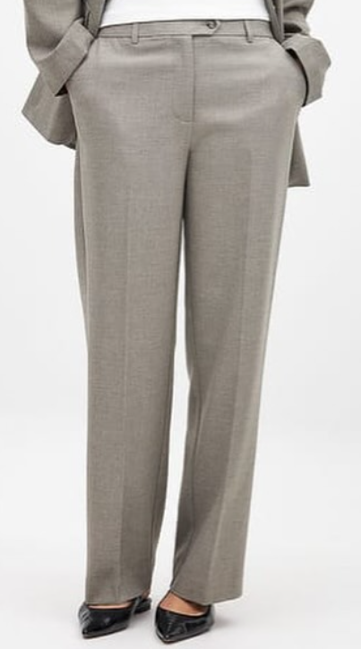 NA-KD-Tailored Mid Waist Suit Pants