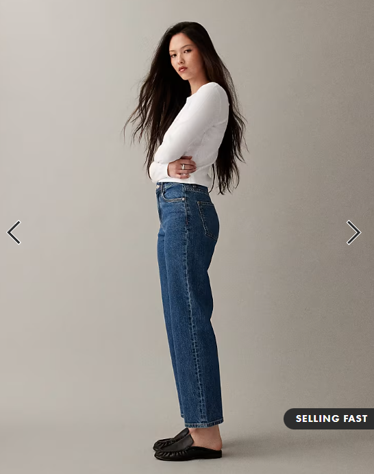 ASOS DESIGN ankle grazer comfort stretch straight leg jeans in clean dark mid