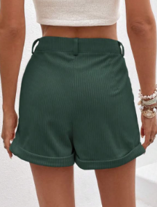Shorts Essnce slant pocket roll up hem shorts