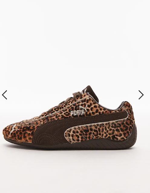 Puma Speedcat trainers in leopard print