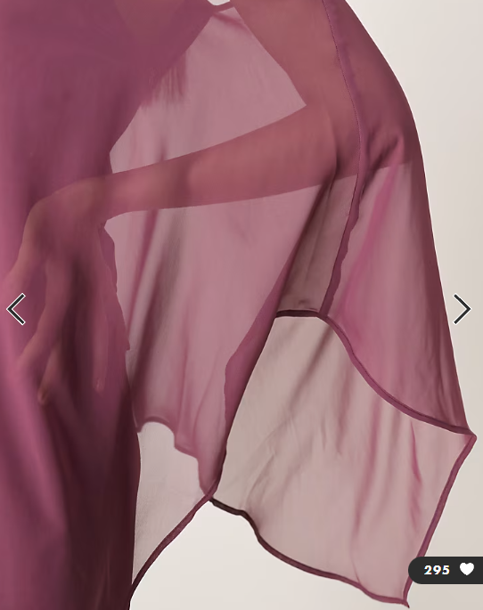 ASOS DESIGN satin chiffon mix one shoulder mini dress in plum