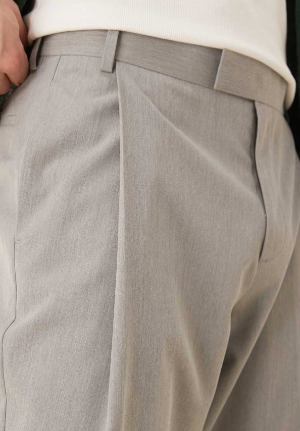 Asos - Smart wide leg trousers with deep pleats in grey